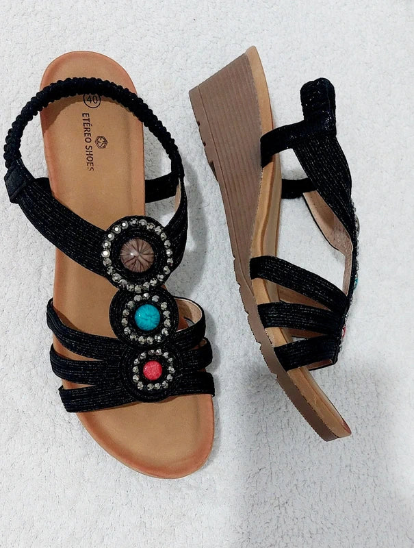 Black Sandals Etereo