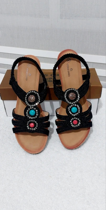 Black Sandals Etereo
