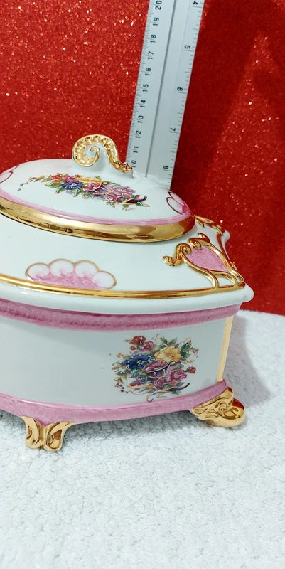 Porcelain Jewelry Box Domingos Ferreira