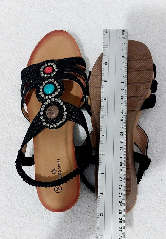 Black Sandals Etereo
