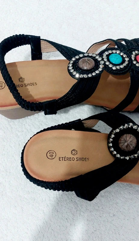 Black Sandals Etereo