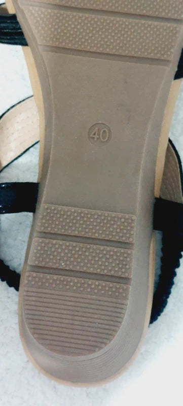 Black Sandals Etereo