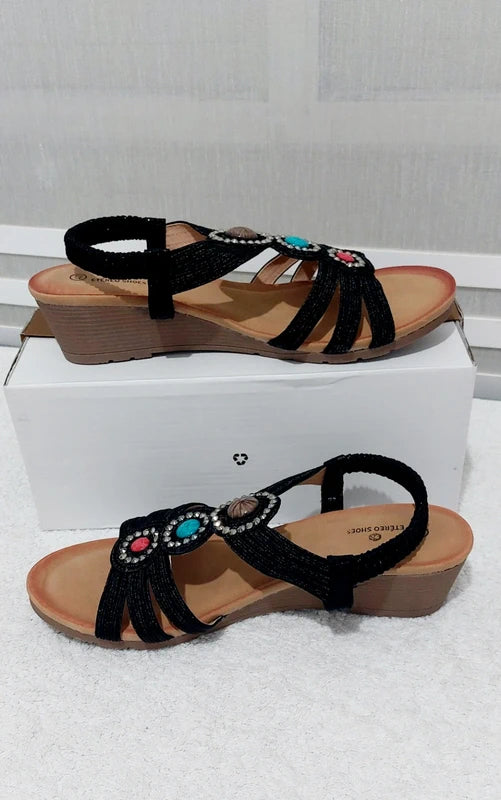 Black Sandals Etereo